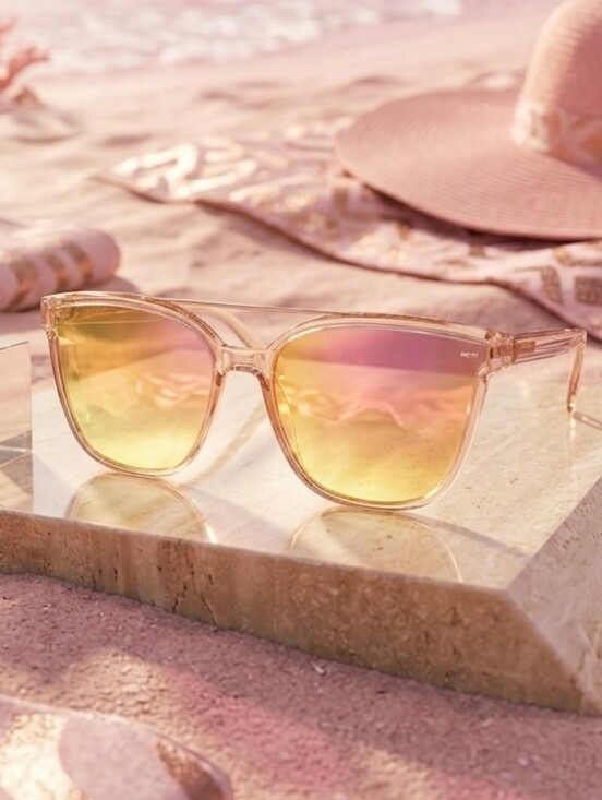 Accessories - Pink Polarized Mirrored Fashion Sunglasses